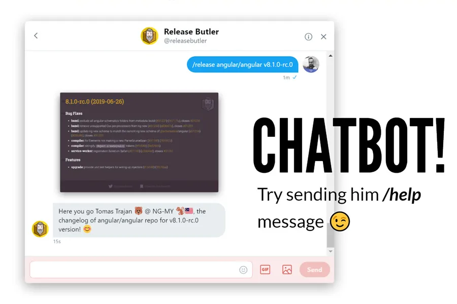 Release Butler chatbot example