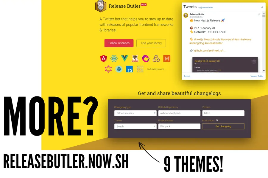 Release Butler website example