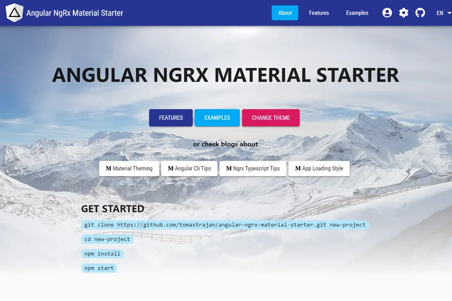 Angular NgRx Material Starter is a community based open source project